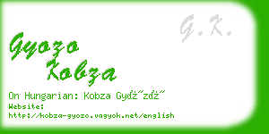 gyozo kobza business card